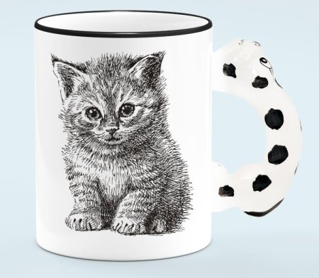 Котенок в кружке