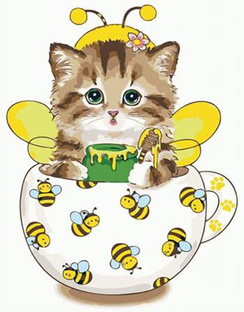 Папертоль "Коточашка - пчёлка"