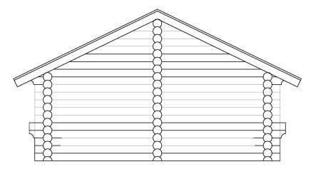 Бревенчатый дом раскраска