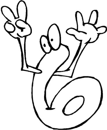 Смешные цифры для раскрашивания