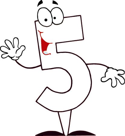 Веселые цифры: раскраска