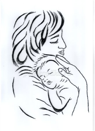 Выжигание на день матери