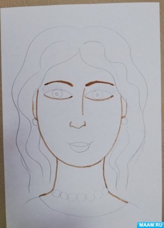 Рисование портрета для детей