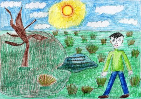 Горячий камень иллюстрация