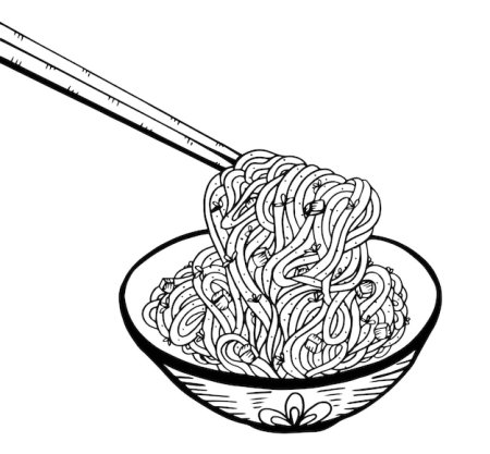 Раскраска макароны