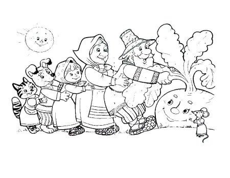 Сказки-раскраски. Репка