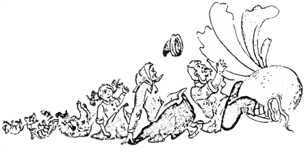 Сказка Репка раскраска для детей 2-3 лет