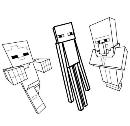 Раскраска майнкрафт