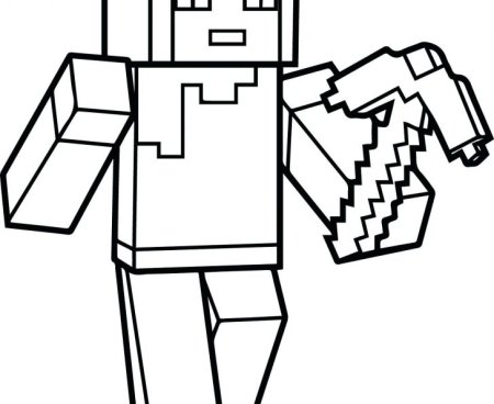 Раскраски майнкрафт скины