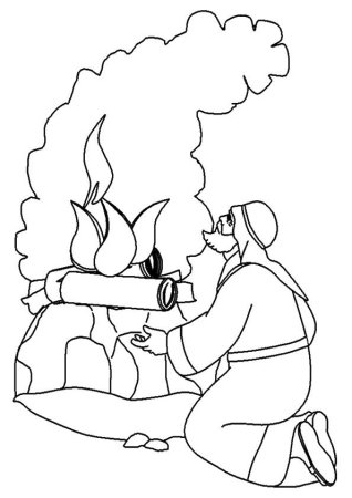 Огонь друг раскраска для детей