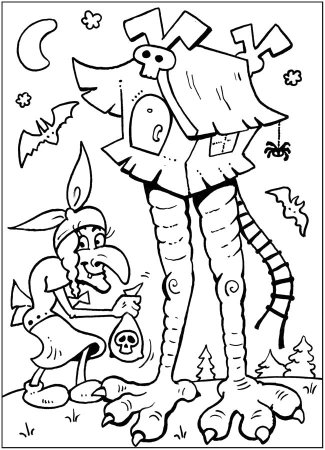 Баба Яга рисовать