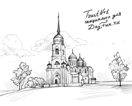 Рязанский Кремль раскраска