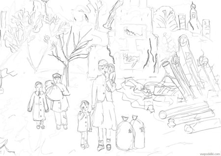 Военные раскраски для детей