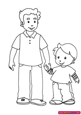 Раскраска папа