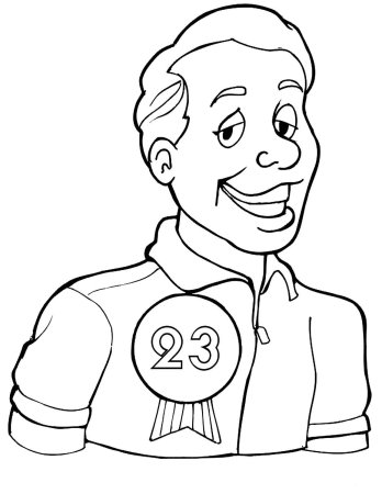 Раскраска спортивная семья