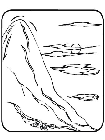 Скала раскраска