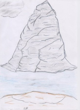 М.Лермонтов "утёс" Нарисуй утёс