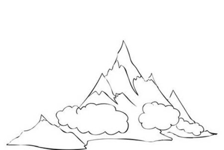 Гора Эверест карандашом