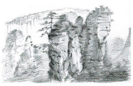 Набросок обрыва