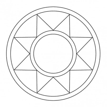 Геометрический узор в круге