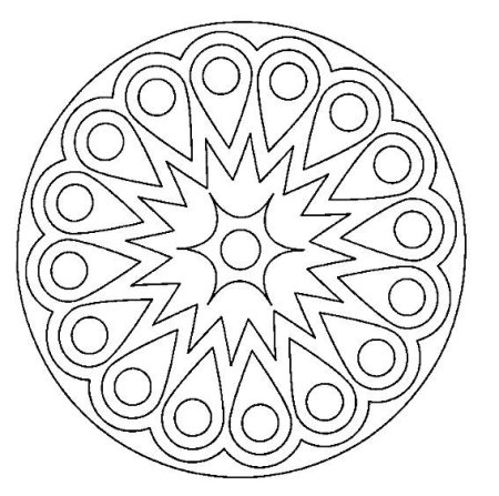 Орнаменты в круге для рисования