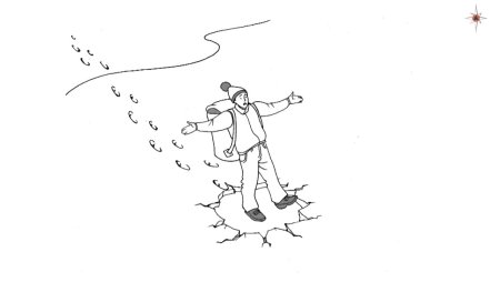 Безопасность на льду раскраска