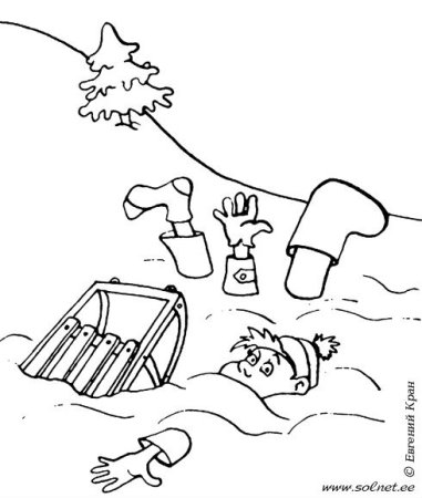 Осторожно тонкий лёд ракраски для детей