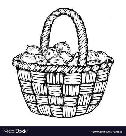 Дагни корзина с еловыми шишками