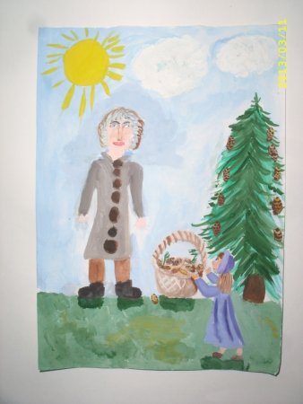 Дагни корзина с еловыми шишками