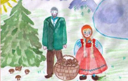 Нарисовать корзину с еловыми шишками