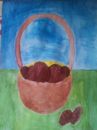 Корзинка с еловыми шишками Паустовский