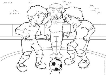 Футбол раскраска для детей