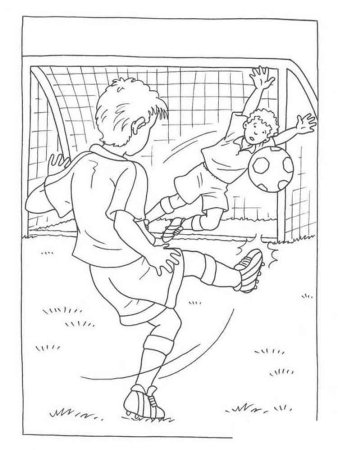 Футбол раскраска для детей