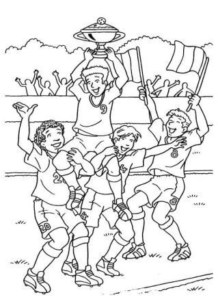 Раскраска футбол