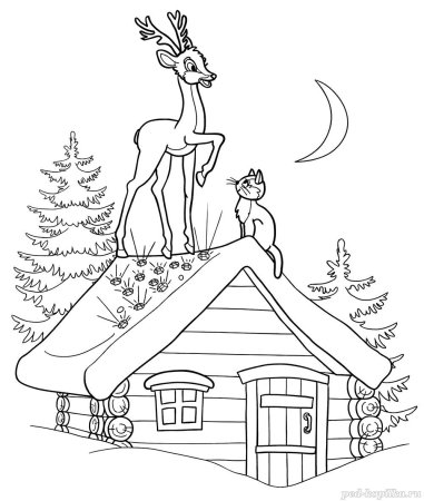 Раскраска к рассказу серебряное копытце