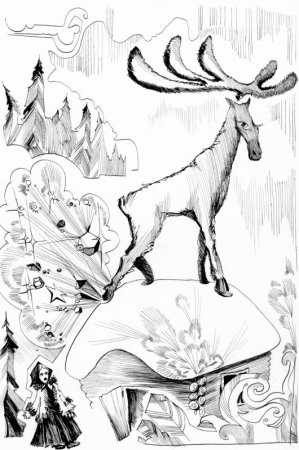 Раскраска к сказке серебряное копытце