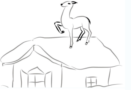 Иллюстрация к сказке серебряное копытце рисунок для детей