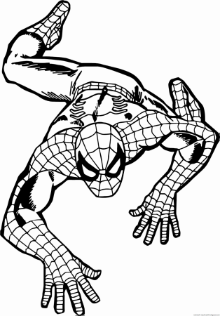 Raskraska для детей Spider man