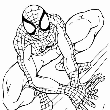 Человек паук рисунок раскраска для детей (47 фото)