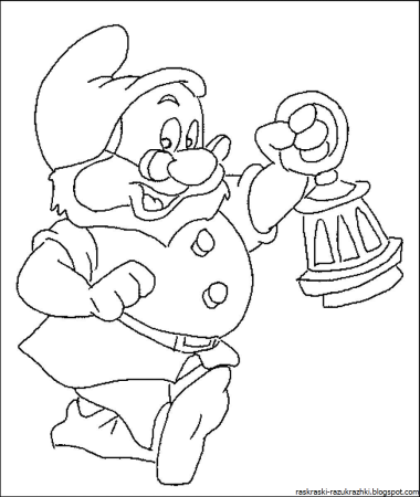 Гном Чихун раскраска