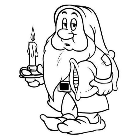 7 Гномов раскраска для детей