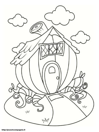 Раскраска. Домики