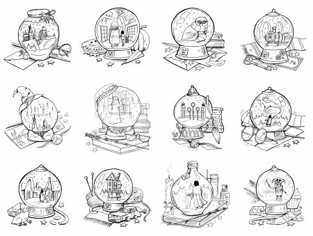 Раскраски Гарри Поттер Сириус Блэк