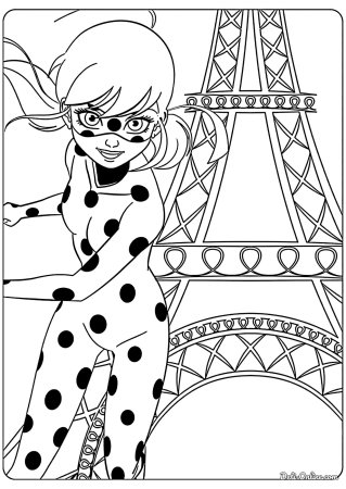 Раскраска леди баг и супер кот