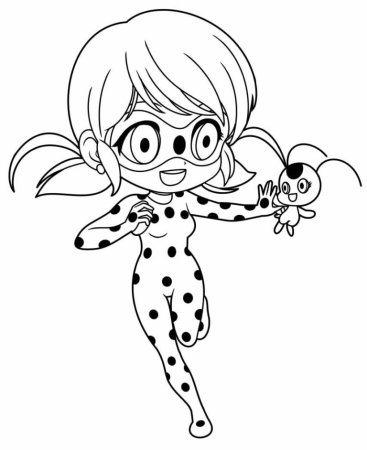 Разукрашку леди баг