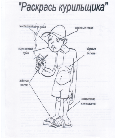 Раскрась курильщика