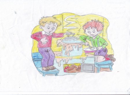 Рисунок на тему Мишкина каша