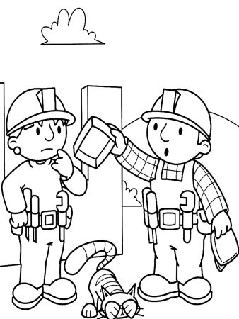 Раскраска стройка