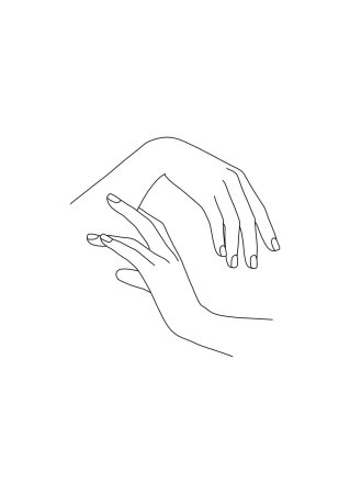 Маникюр контур