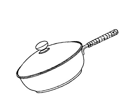 Сковорода раскраска